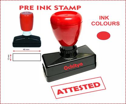 Ochitya PRE INK STAMP RED INK Stamp