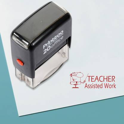 Printtoo Teacher Assisted Work Self Inking Rubber Stamp Office Stationary Stamp Self-inking Stamp