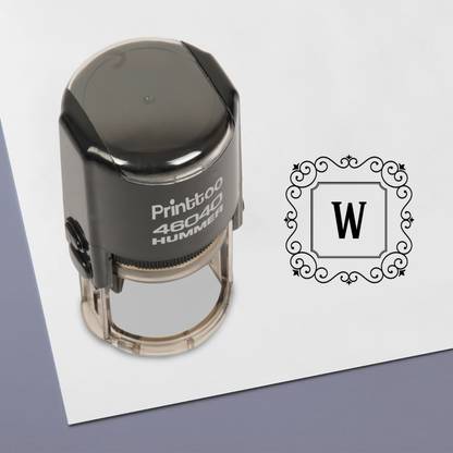 Printtoo Square W Alphabet Initial Office Stationary Self Inking Rubber Stamp Self-inking Stamp