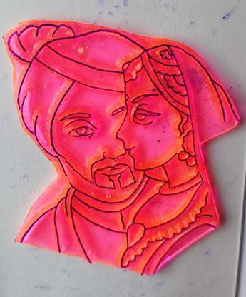 SUMAN MEHANDI TOOL couple half face Self Design