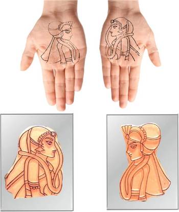 Monotech Enterprises Mehandi Supporting tools for Groom & Bride Self Design with easy and short time. Mehandi Design Tool
