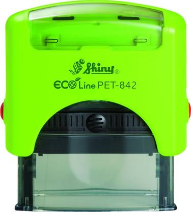 SHINY Eco RPet-842 Self-Inking Customize Stamp (14x38mm) Self Inking stamp