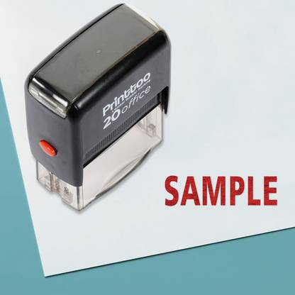 Printtoo Rubber Stamp Sample Self Inking Office Stationary Stamp Self-inking Stamp