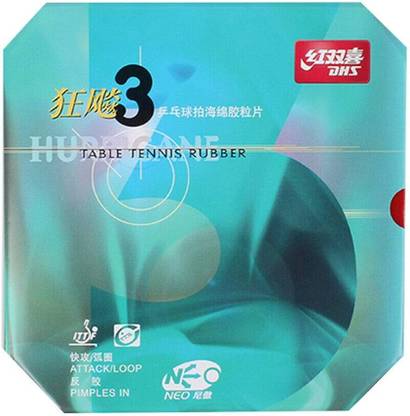 DHS TT Neo Hurricane 3 Commercial Thickness 2.15 Hardness 41 RED 2.15 mm Table Tennis Rubber
