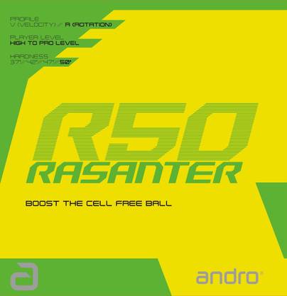 Andro Rasanter R50 2 mm Table Tennis Rubber