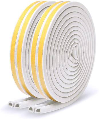 Bellveen D Shaped Self-Adhesive Epdm Doors and Windows Rubber Weatherstrip 6 Meter 10 mm Table Tennis Rubber