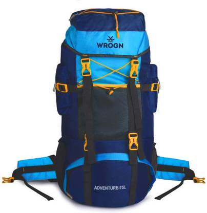 WROGN WATERPROOF TREKKING BAG HIKKING BACKPACK FOR TRAVEL & OUTDOOR Rucksack - 75 L  (Blue)