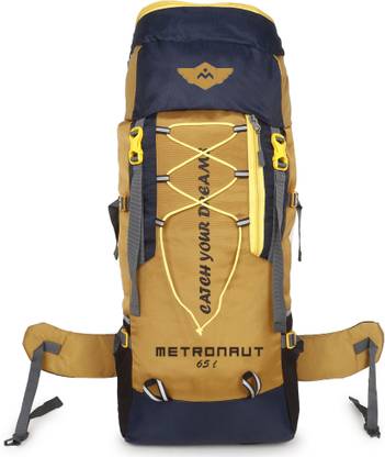 METRONAUT Trekking Bag For Hiking/Camping/Outdoor Sports with Rain Cover Rucksack - 65 L  (Peach)