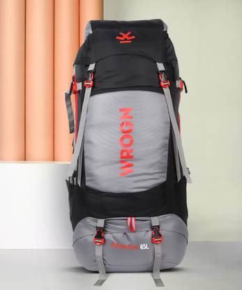 WROGN Trekking Bag For Hiking/Camping/Outdoor Sports with Rain Cover/Shoe Compartment Rucksack  - 65 L