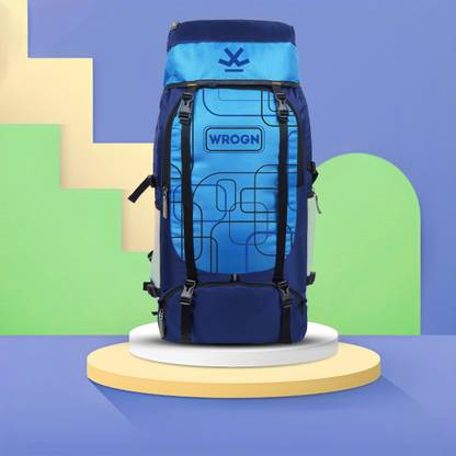 WROGN GTIER TREKKING WITH SHOES COMPARTMENT WITH DURABLE Rucksack - 60 L Rucksack - 60 L  (Blue)