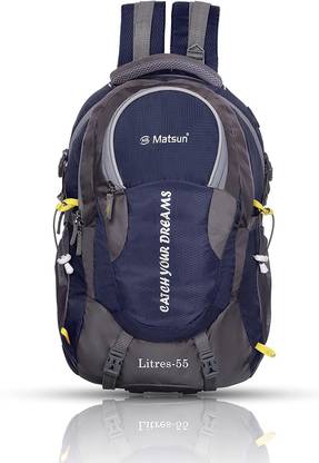Matsun Large 55 L Laptop Backpack Premium Waterproof Bag For Travelling Trekking