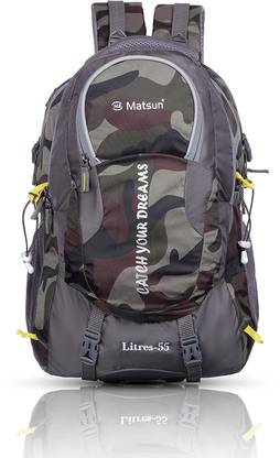 Matsun Large 55 L Laptop Backpack Premium Waterproof Bag For Travelling Trekking