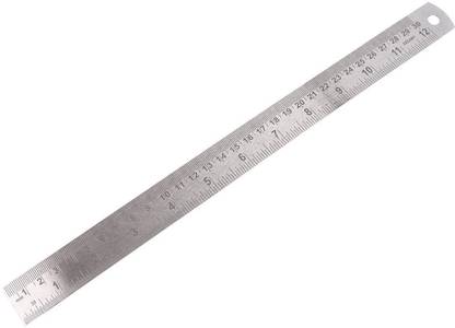 ABNExports Stainless Steel Ruler Scale Measuring Tool for College Students (Pack of 1) Ruler