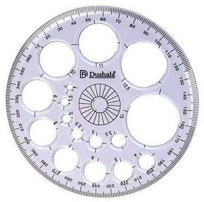 Book birds procircle 360 degree round protector circle stencil for college. Office & craft Ruler