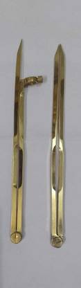 UEI NAVIGATION BRASS PENCIL & DIVIDER COMPASS WITH BRASS NEEDLE POINTS (8 INCHES) Ruler