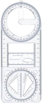Samvardhan Multifunctional Geometric Ruler Mathematics Drawing Template for Woodworking Ruler