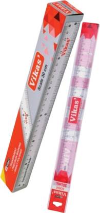 Vikas 30 cm Ruler for Precise Measurements in School and Office Work Ruler
