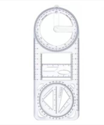 GRANSI Multifunctional Geometric Ruler Mathematics Drawing Template for Woodworking Ruler