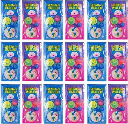 FGN Return Gift In Bulk For Kids | Spirograph Geometric Rule/Scale For Kids (18 Pcs) Ruler