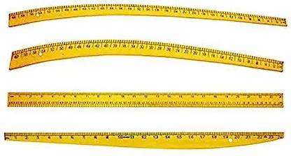 KAliTraders WOODEN TAILORING SCALE -KIT-4-Pcs Ruler