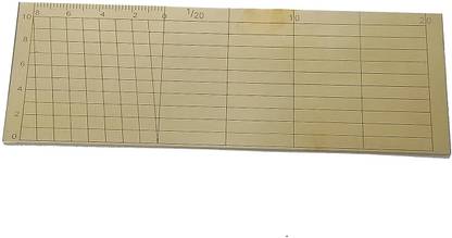 FOMOFY STORE Brass Patwari Diagonal Scale With Permanent Engraving Marking 1/4000 Ruler