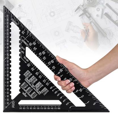 Climberty Scale Ruler 12 Inch Accurate Carpentry Square Tools Metric Triangle Ruler Ruler