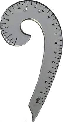 The Crown Enterprises French Curve Ruler For Drawing Armholes and Neckline Pattern | Ruler