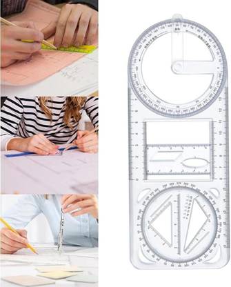 MOREL Drawing Ruler for Creative Learning Drawing & Measurement Ruler