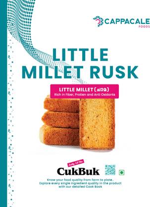 CAPPACALE FOODS 100% Multi-Grain Little Millet Rusk | Refined Sugar Free | Healthy Diet Toast | Multigrain flavored Millet Rusk