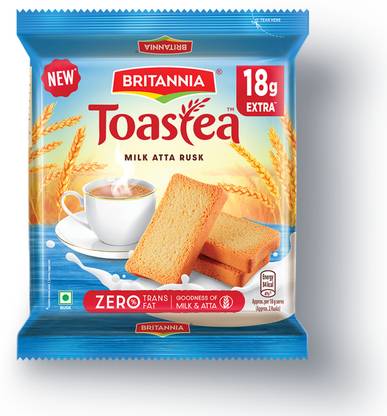 BRITANNIA Toastea Atta Milk flavored Milk Rusk Milk flavored Milk Rusk