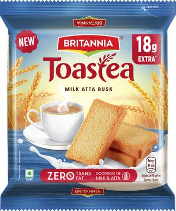 BRITANNIA Toastea Atta Milk flavored Milk Rusk Milk flavored Milk Rusk