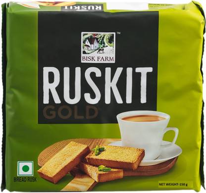 BISK FARM Ruskit Gold Cardamom flavored Wheat Rusk