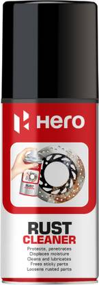 Hero Motocorp Rust Cleaner, 100 ML - Water & Salt Water Resistant, Displaces Moisture Rust Removal Solution with Trigger Spray