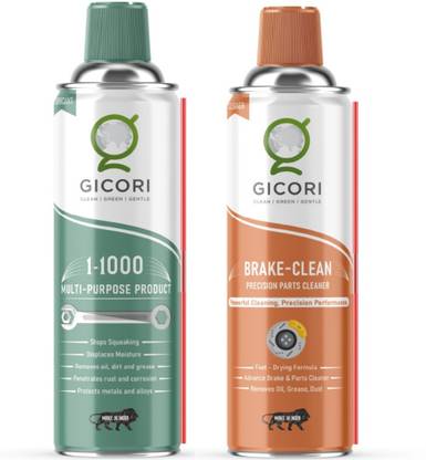 GICORI Brake Clean - Drying Brake Parts Cleaner + Multi-Purpose Rust Removal Aerosol Spray