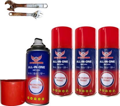 EVRSHINE Rust Remover Spray , Rust Off Spray for Cars & Home 150 ml Each (Set of 4) Rust Removal Aerosol Spray