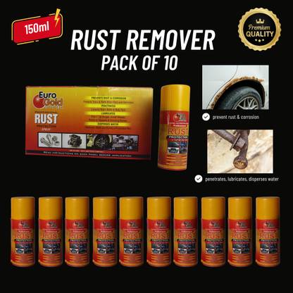 Euro Gold Super Rust Protection Spray 10 Pack Rust Removal Solution with Trigger Spray