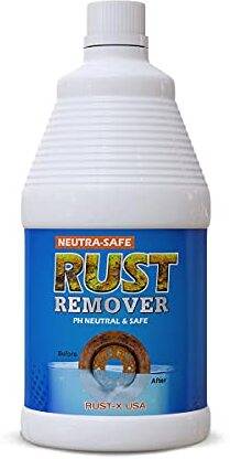 Rust-X Neutrasafe Rust Remover instantly removes rust on Steel, Iron, Cast Iron Rust Removal Solution