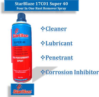 Star Blaze 17C01 Super 40 penetrator & Rust Preventer 400 ml (Pack of 2) Rust Removal Aerosol Spray