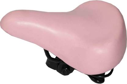 Kross Bicycle Seat, fits All Cycles, Soft PU Saddle, waterproof, 230050 - Light Pink Saddle