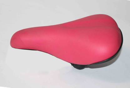 Kross Bicycle Seat, fits All Cycles, Soft PU Saddle, waterproof, 216975 - Slim Pink Saddle