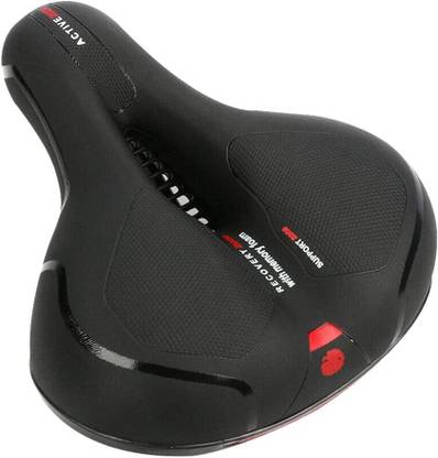 NSV Comfortable Wide Seat Cushion with Dual Shock Absorbing and Memory Foam Saddle