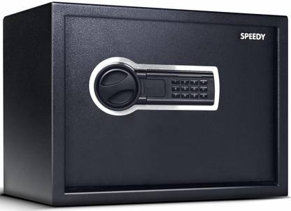 SPEEDY 34 Litres Locker for Home and Office with 2-way Access | Black Safe Locker