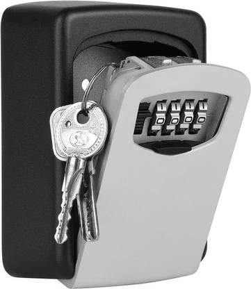 Stockyhut Wall Mount Key Storage Lock Box with Password Security Safe Locker