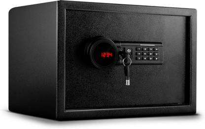 OZONE 16 Ltrs Digital Locker for Cash, Jewellery | Black Safe Locker