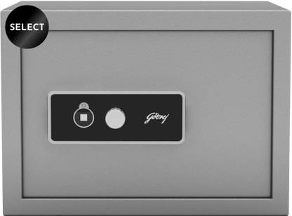 Godrej Forte Pro 15 Litres for Home & Office with Mechanical Key Lock - Grey Safe Locker