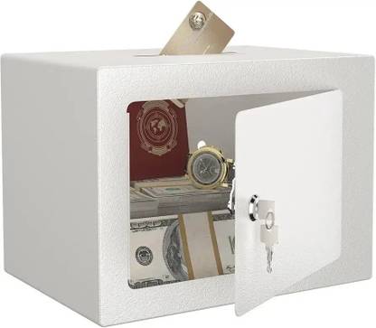 MAXSERA Money Bank, Small Safe For Kids and Home Use,Coin Box for Kids Safe Locker Safe Locker