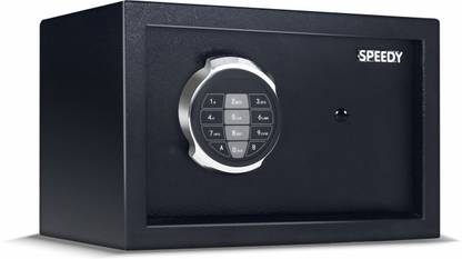 SPEEDY 8 Litres Home and Office with 2-way Access | Black Safe Locker