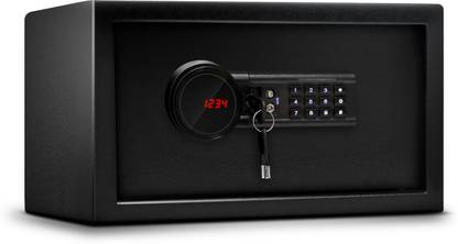 OZONE 9.2 Ltrs Digital Locker For Cash, Jewellery | Black Safe Locker