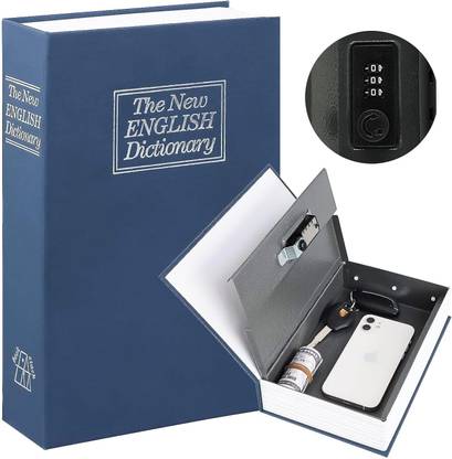 Keetoz Book Locker Dictionary Hidden Safe Jwellery Box, Cash Locker (18 x 12 x 5.5 cm) Cash Box