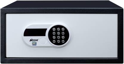 OZONE User and Master PIN Password, 26.7 Ltr. Hotel Safe Black and White Safe Locker